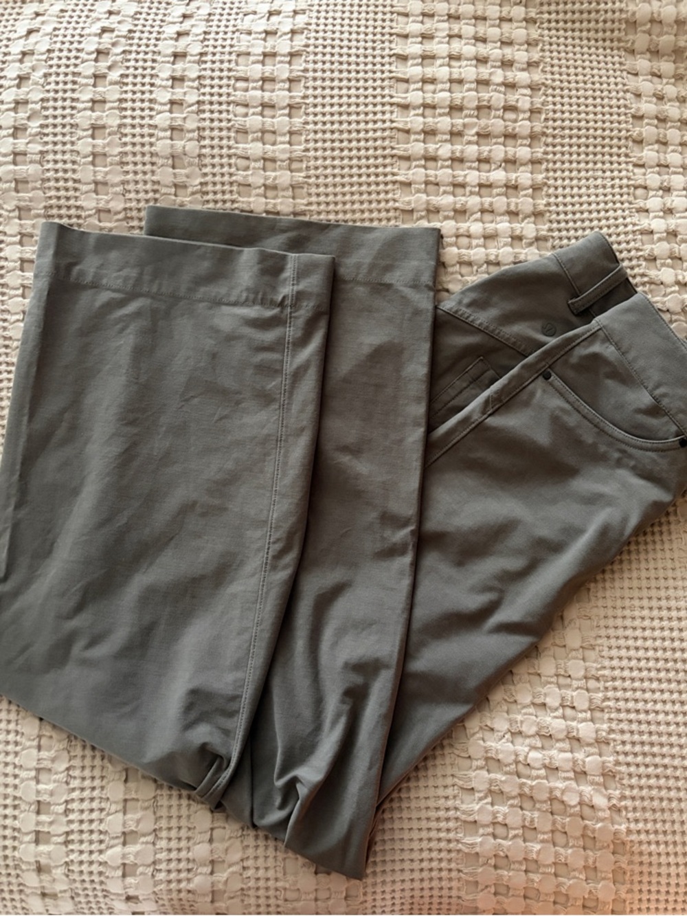 Women's Boot Cut Pants in Olive Gray - Classic Flare Fit